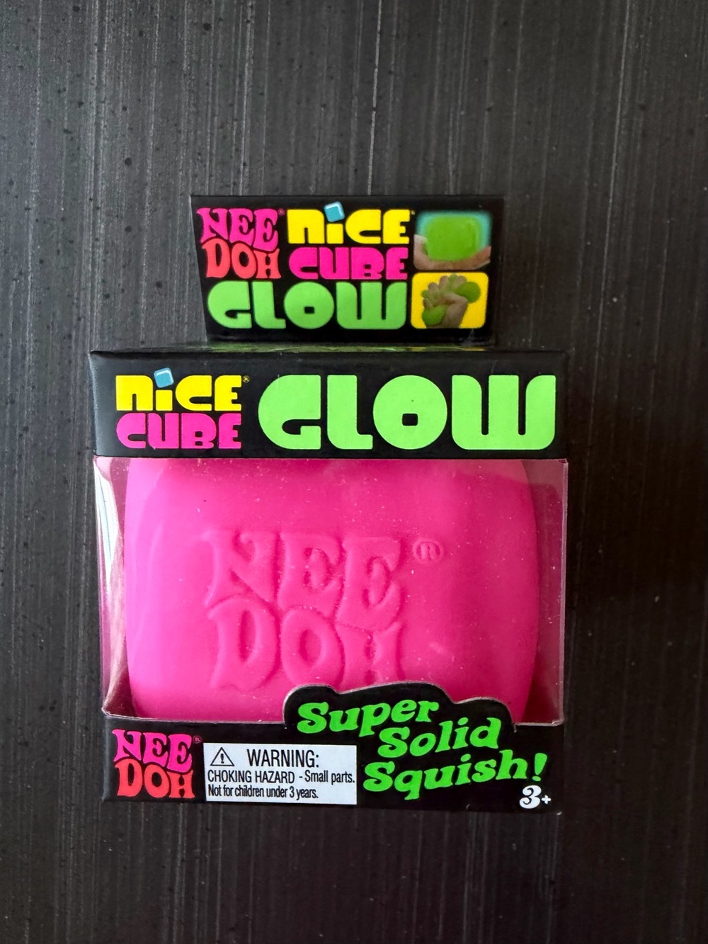 Needoh Nice Cube Glow Neon Pink